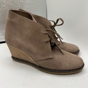 J. Crew Macalister Suede Wedge Desert Boots Sz 9